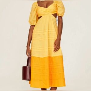 STAUD Carina midi dress, XS